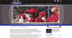 Desktop Screenshot of caruthersvillecity.com